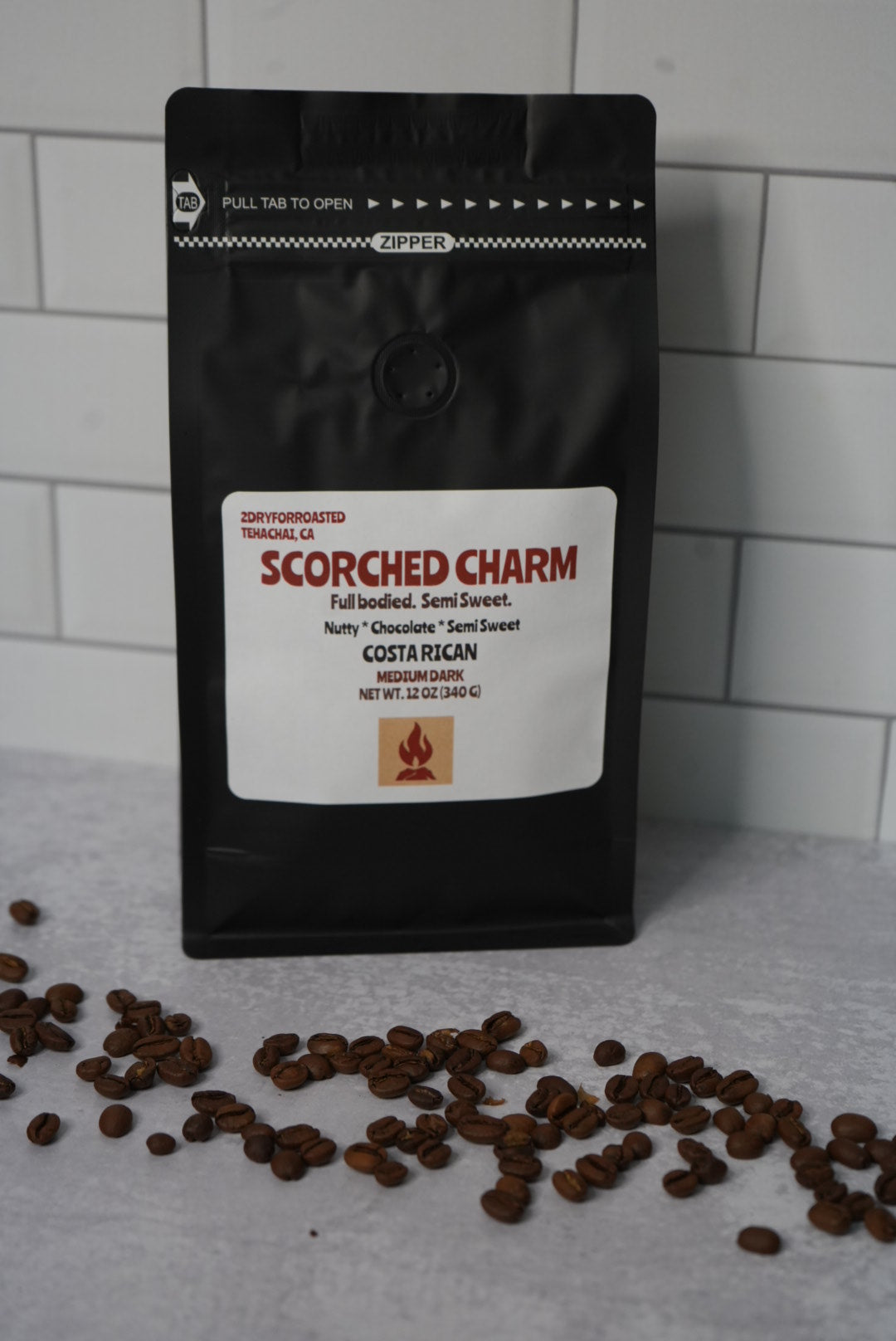 Scorched Charm Costa Rican Whole Bean Roasted Coffee