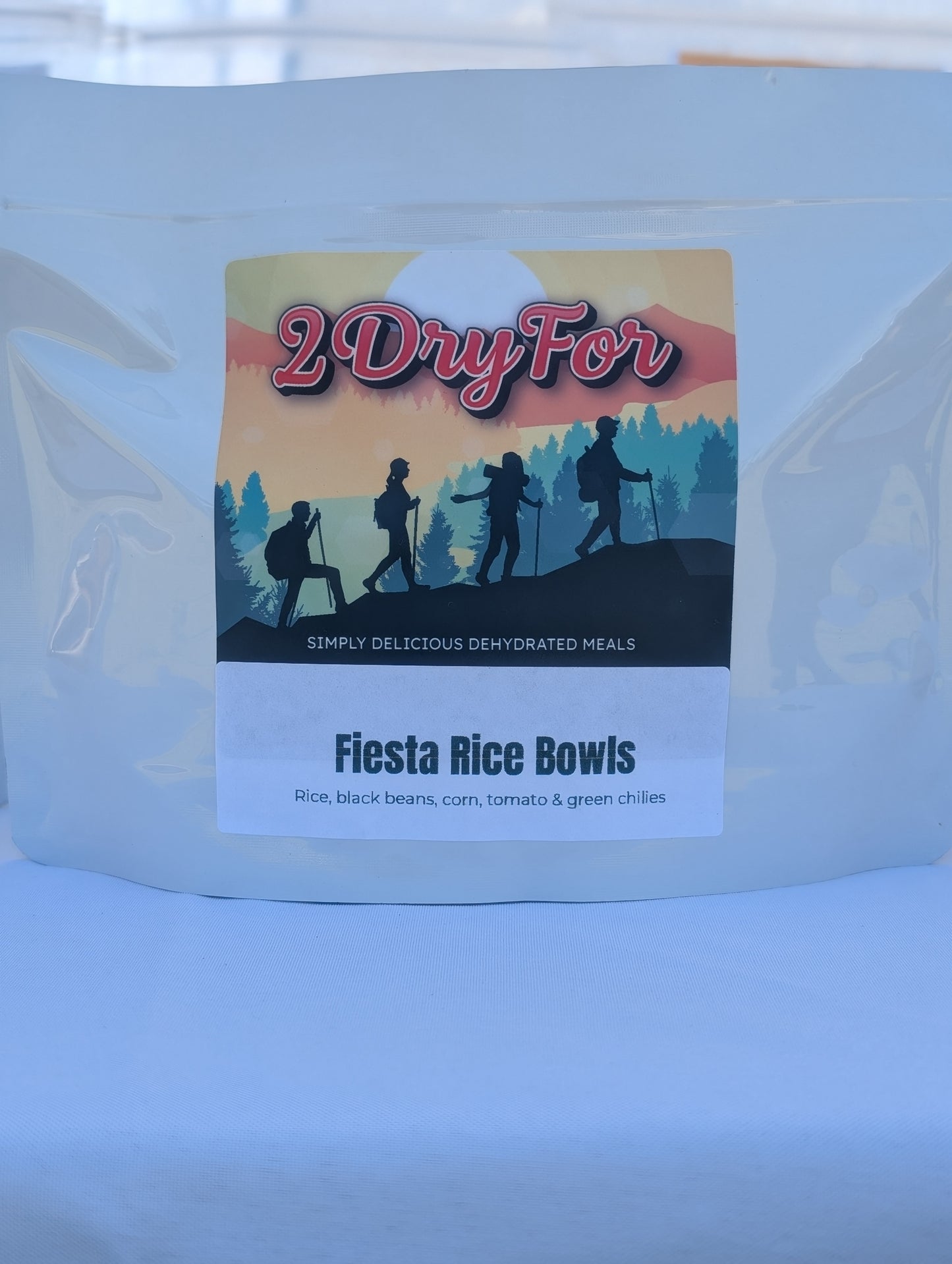 Fiesta Rice and Black Bean Bowls for Hikers and Backpacking, Trail Meals, Dinner in 20 minutes, 2-3 servings