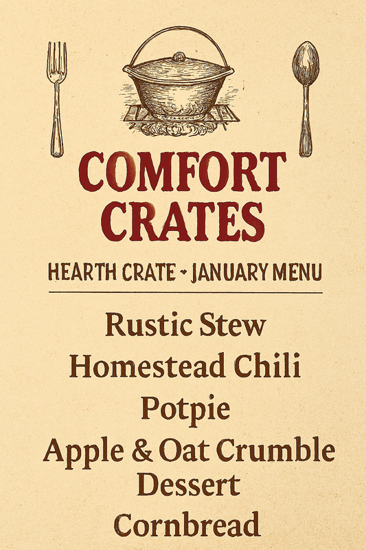 🥣Hearth Crate – January 2026 Edition Serves 6–8 per meal