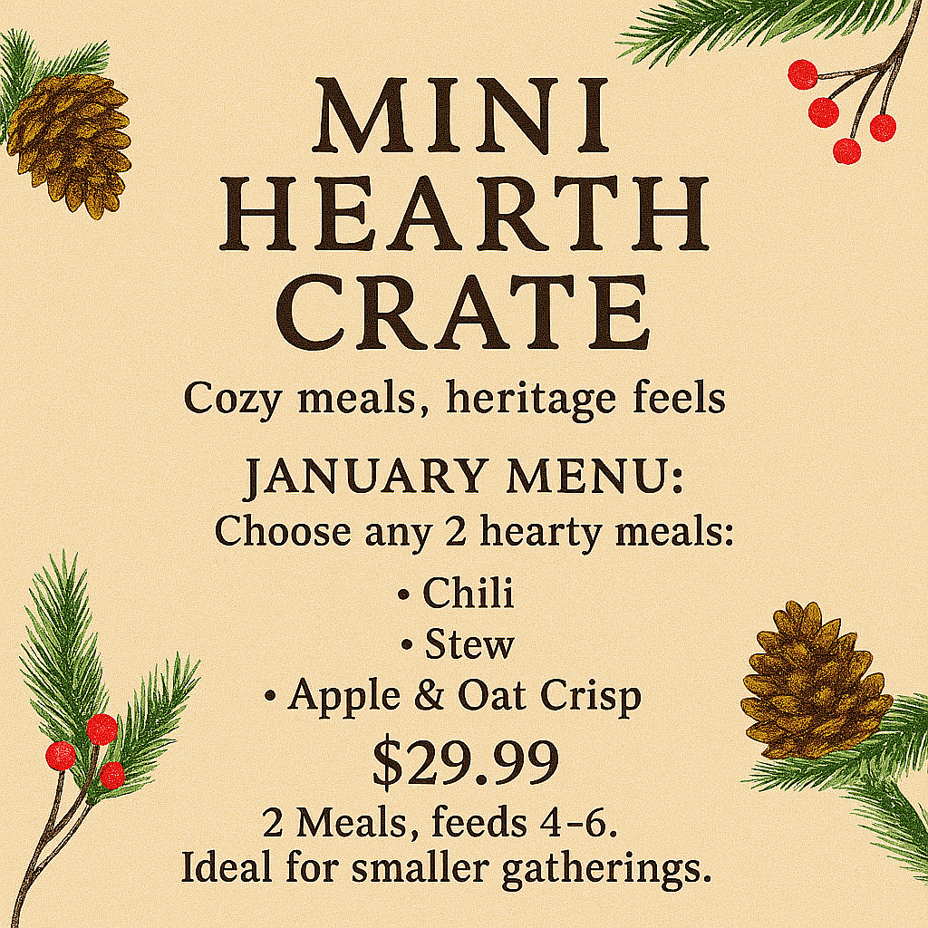 🥣January Hearth Crate Mini – Cozy Winter Meals for 4-6